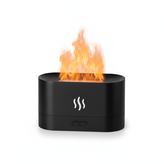 Perfume Humidifier, Ultrasonic air Humidifier With LED Lighting Simulation Colorful Flame Fragrance Machine, USB Small Household Gift Item Decoration